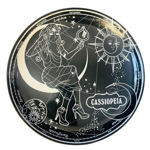Killstar Cassiopeia Celestial Ceramic Plate Black White Occult Goth Home Decor 8
